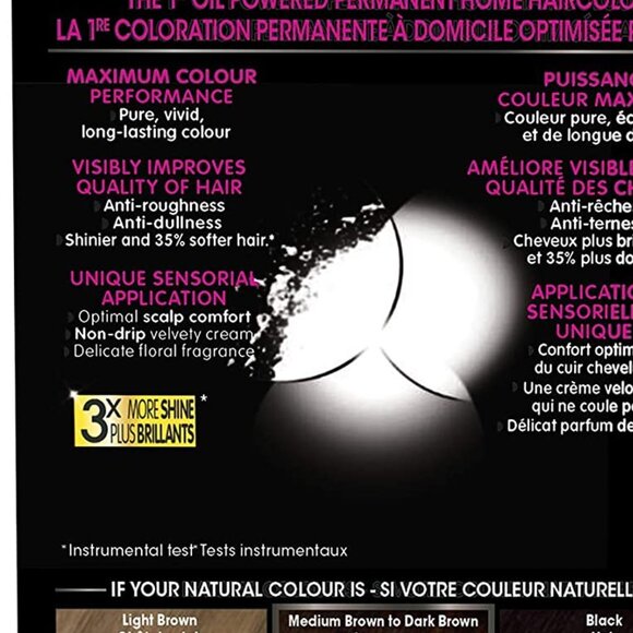 Garnier Olia Permanent Oil Powered Hair Color, 1P Deep Black Platinum - Picture 6 of 7